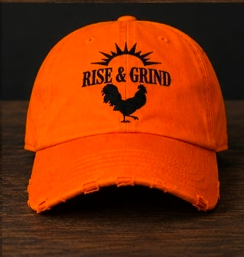 Orange Distressed Grinding Cap